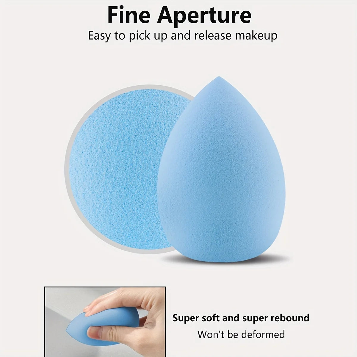 8 Pcs Beauty Egg Makeup Sponge Blenders