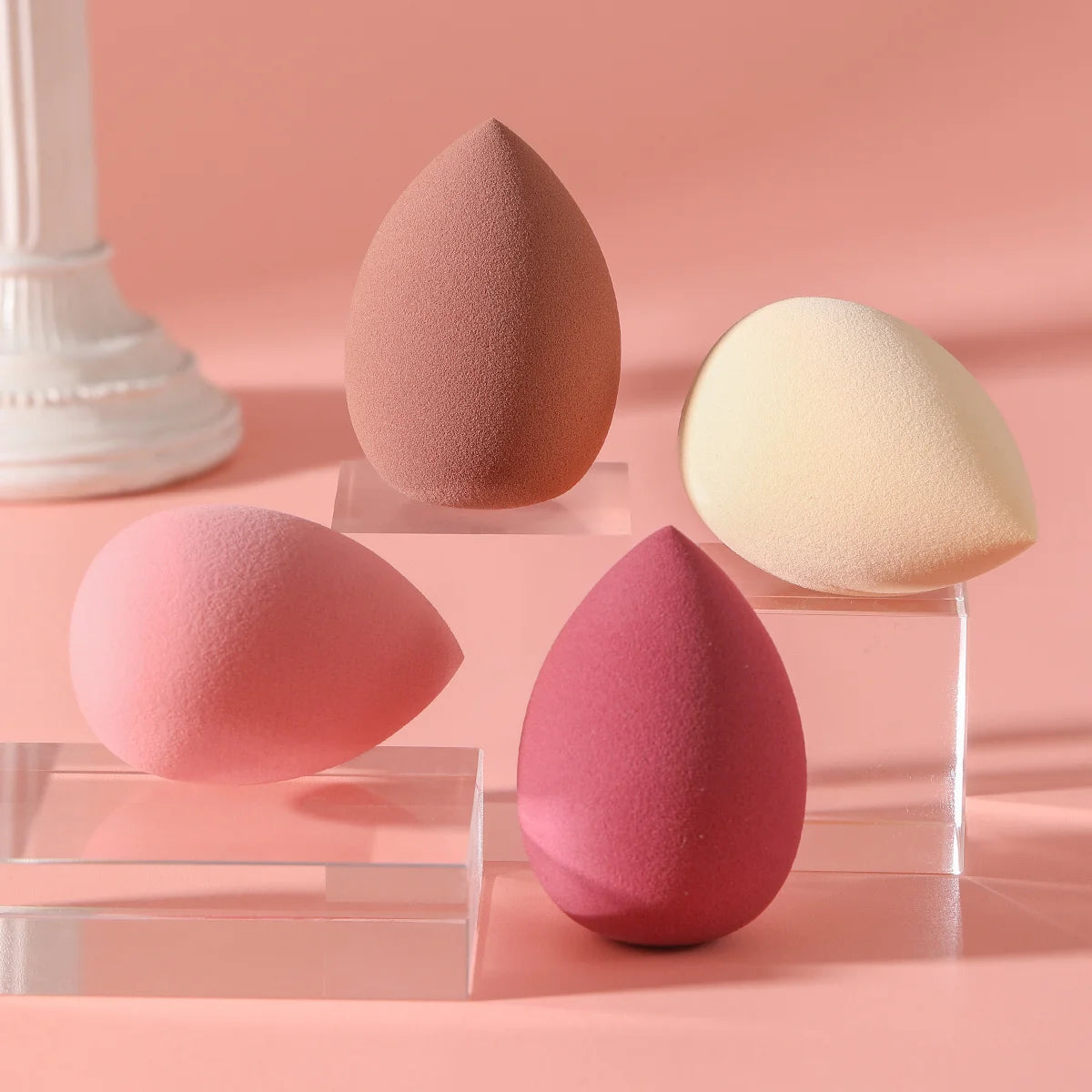4 Pcs Beauty Egg Makeup Sponge Blenders