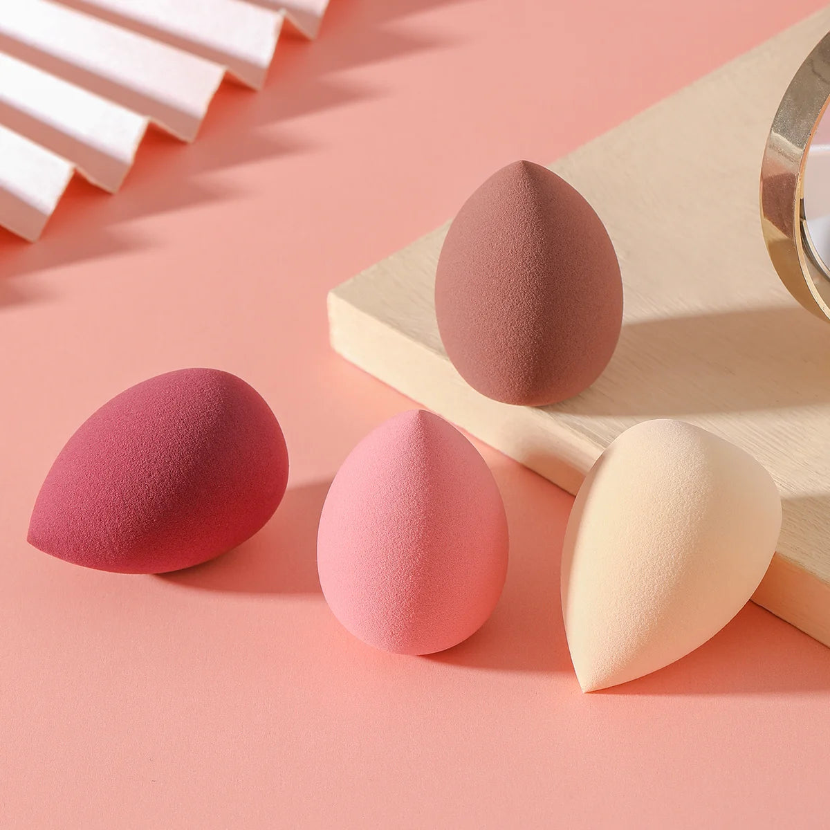 4 Pcs Beauty Egg Makeup Sponge Blenders