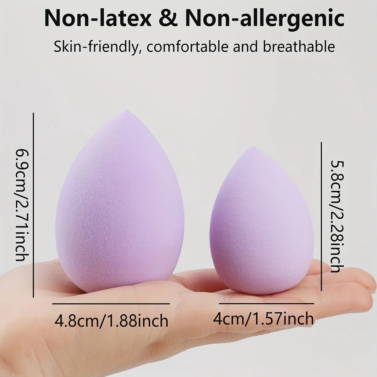 8 Pcs Beauty Egg Makeup Sponge Blenders