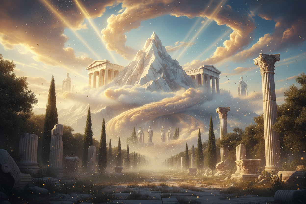 Back ground  showing the beauty of Greek Divine